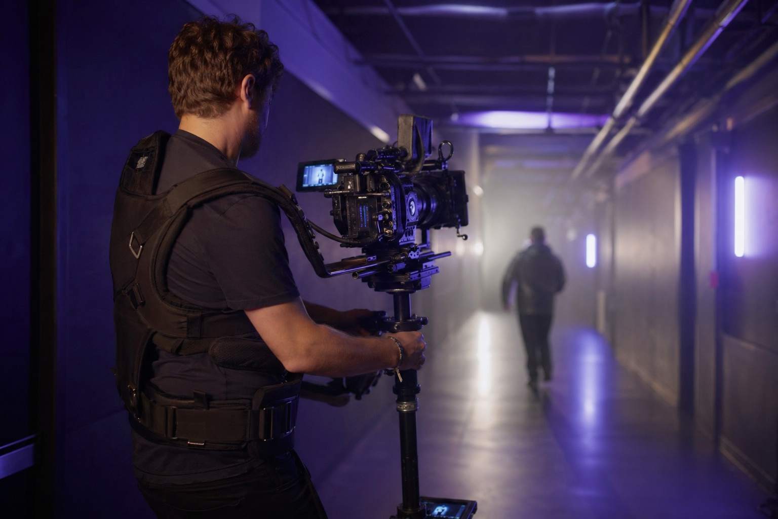 Illustrative still for camera rig: Steadicam
