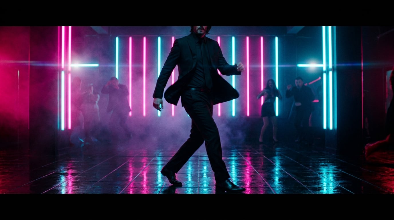 Neon Choreographed Action