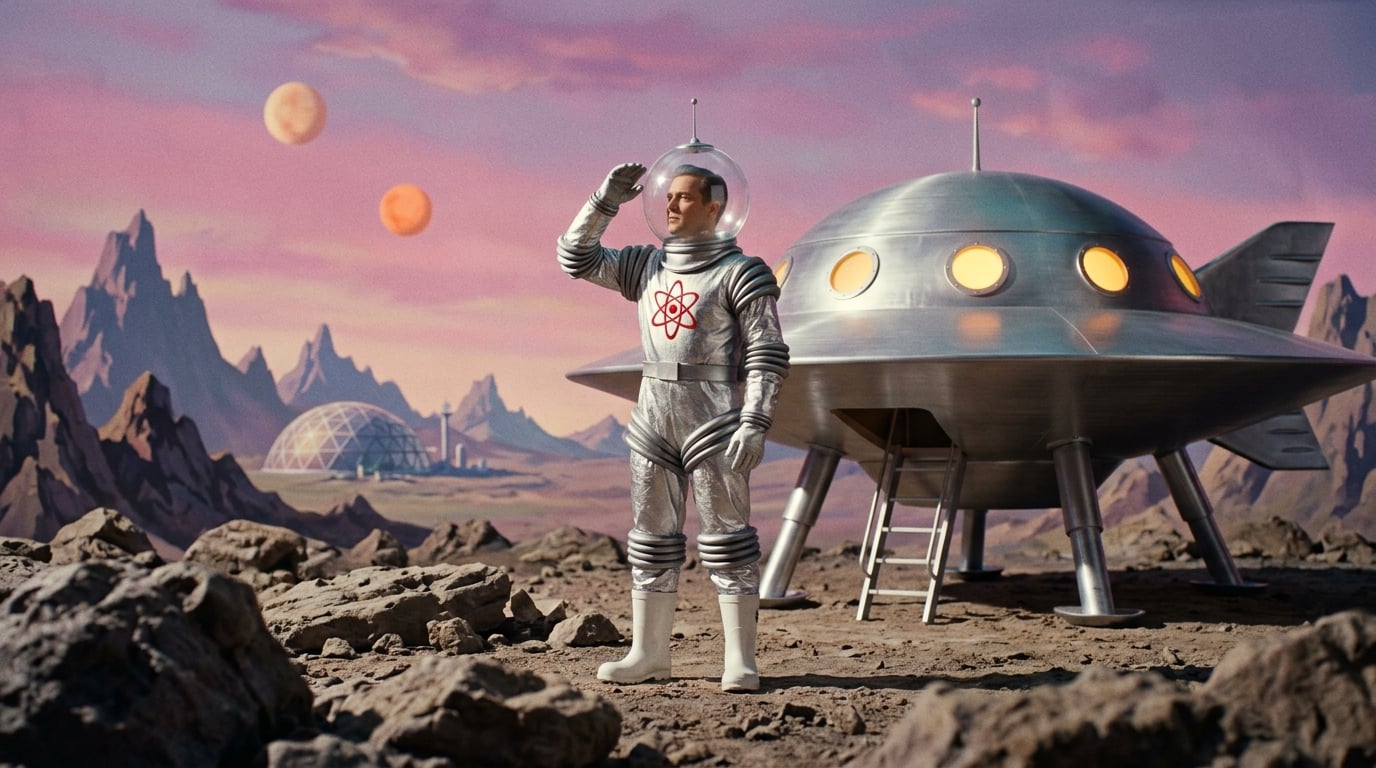 Retrofuturist Atomic Age